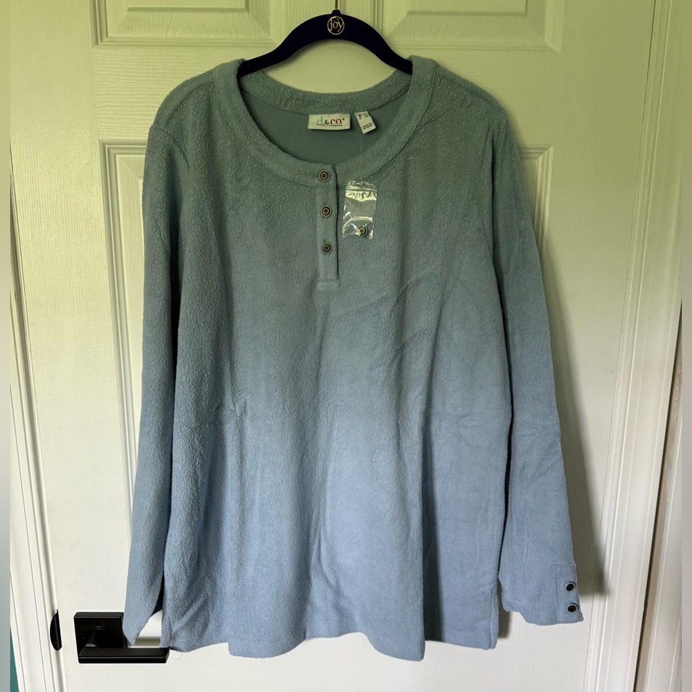 🆕Denim and Co Terry Cloth Shirt